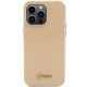 Guess iPhone 15 Pro Max Glitter Glossy Script Θήκη Σιλικόνης - Gold / Light Gold - GUHCP15XPGMCSD