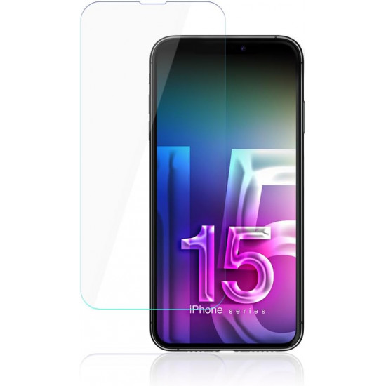3MK iPhone 15 Plus 0.30mm 7H Anti Fingerprint Flexible Tempered Glass Ευλύγιστο Αντιχαρακτικό Γυαλί Οθόνης - Clear