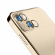 3MK iPhone 15 Plus Lens Protection Pro 9H Αντιχαρακτικό Γυαλί για την Κάμερα - Gold