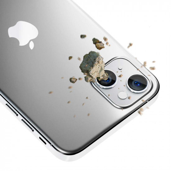 3MK iPhone 15 Plus Lens Protection Pro 9H Αντιχαρακτικό Γυαλί για την Κάμερα - Silver