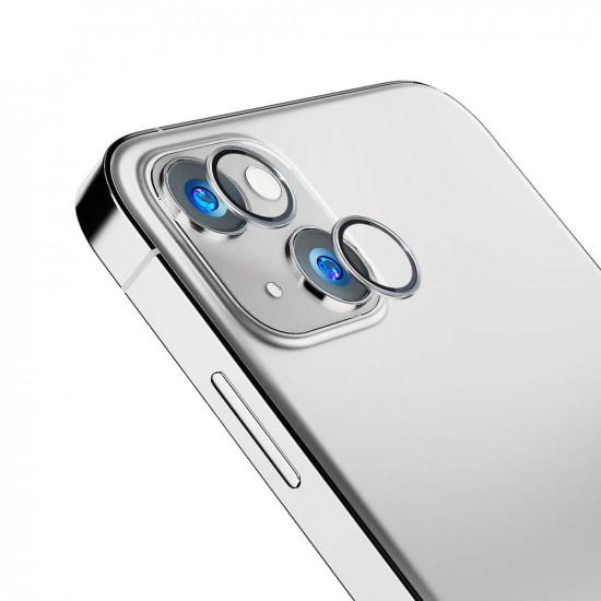 3MK iPhone 15 Plus Lens Protection Pro 9H Αντιχαρακτικό Γυαλί για την Κάμερα - Silver