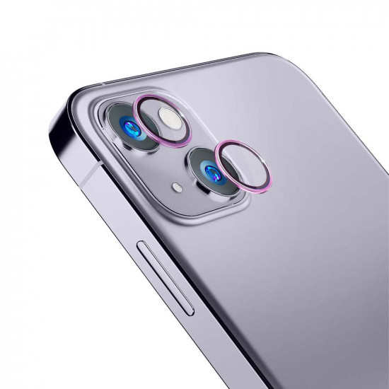 3MK iPhone 15 Plus Lens Protection Pro 9H Αντιχαρακτικό Γυαλί για την Κάμερα - Pink