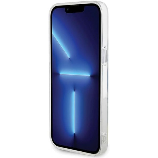 Karl Lagerfeld iPhone 15 Pro Max - IML Choupette Magsafe Σκληρή Θήκη με Πλαίσιο Σιλικόνης και MagSafe - Διάφανη - KLHMP15XHFCCNOT