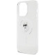 Karl Lagerfeld iPhone 15 Pro Max - IML Choupette Magsafe Σκληρή Θήκη με Πλαίσιο Σιλικόνης και MagSafe - Διάφανη - KLHMP15XHFCCNOT