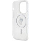 Karl Lagerfeld iPhone 15 Pro - IML Choupette Magsafe Σκληρή Θήκη με Πλαίσιο Σιλικόνης και MagSafe - Διάφανη - KLHMP15LHFCCNOT