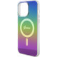 Guess iPhone 15 Pro IML Iridescent MagSafe Σκληρή Θήκη με Πλαίσιο Σιλικόνης και MagSafe - Rainbow - GUHMP15LHITSK