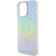 Guess iPhone 15 Pro IML Iridescent MagSafe Σκληρή Θήκη με Πλαίσιο Σιλικόνης και MagSafe - Turquoise - GUHMP15LHITSP