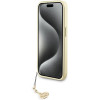 Guess iPhone 15 Pro - 4G Charms Collection Θήκη με Επένδυση Συνθετικού Δέρματος - Brown - GUHCP15LGF4GBR