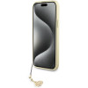 Guess iPhone 15 Plus - 4G Charms Collection Θήκη με Επένδυση Συνθετικού Δέρματος - Brown - GUHCP15MGF4GBR