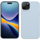 KW iPhone 15 Plus Θήκη Σιλικόνης Rubberized TPU - Light Blue Matte - 61954.58