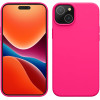 KW iPhone 15 Plus Θήκη Σιλικόνης Rubberized TPU - Neon Pink - 61954.77