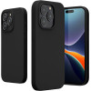 KW iPhone 15 Pro Θήκη Σιλικόνης Rubberized TPU - Black - 61955.01