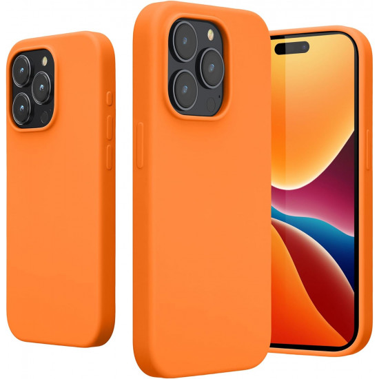 KW iPhone 15 Pro Θήκη Σιλικόνης Rubberized TPU - Fruity Orange - 61955.150