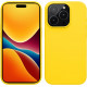 KW iPhone 15 Pro Θήκη Σιλικόνης Rubberized TPU - Radiant Yellow - 61955.165
