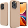 KW iPhone 15 Pro Max Θήκη Σιλικόνης Rubberized TPU - Mother Of Pearl - 61956.154