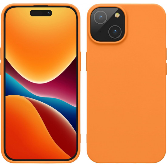 KW iPhone 15 Λεπτή Θήκη Σιλικόνης TPU - Fruity Orange - 61957.150