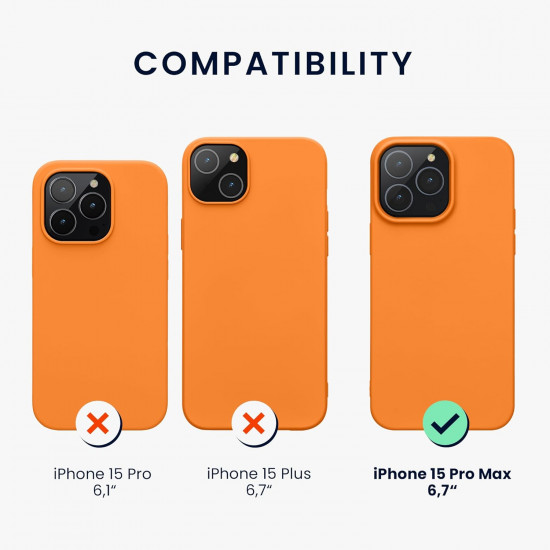 KW iPhone 15 Pro Max Λεπτή Θήκη Σιλικόνης TPU - Fruity Orange - 61960.150