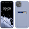 KW iPhone 15 Plus Θήκη Σιλικόνης TPU με Υποδοχή για Κάρτα - Lavender - 62018.108