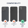 KW iPhone 15 Plus Θήκη Σιλικόνης TPU με Υποδοχή για Κάρτα - Lavender - 62018.108