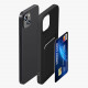 KW iPhone 15 Plus Θήκη Σιλικόνης TPU με Υποδοχή για Κάρτα - Black - 62018.01