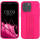 KW iPhone 15 Pro Max Θήκη Σιλικόνης TPU με Finger Holder - Neon Pink - 62016.77