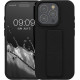 KW iPhone 15 Pro Θήκη Σιλικόνης TPU με Finger Holder - Black - 62015.01