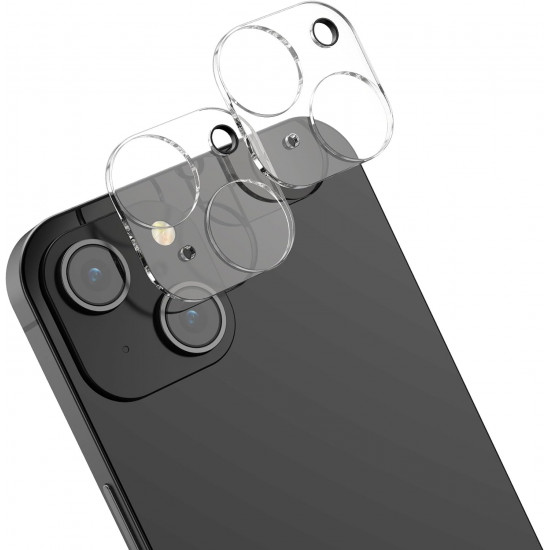 KW iPhone 15 Plus Real Glass Αντιχαρακτικό Γυαλί για την Κάμερα - 2 Τεμάχια - Διάφανα - 62002.1
