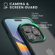 KW iPhone 15 Pro Shockproof Σκληρή Θήκη με Πλαίσιο Σιλικόνης - Dark Green / Matte Ημιδιάφανη - 61963.80