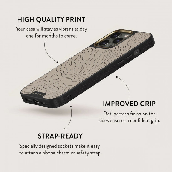 Burga iPhone 15 Pro Max Elite MagSafe Σκληρή Θήκη με MagSafe - Gold - Wild Terrain
