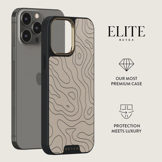 Burga iPhone 15 Pro Elite MagSafe Σκληρή Θήκη με MagSafe - Gold - Wild Terrain