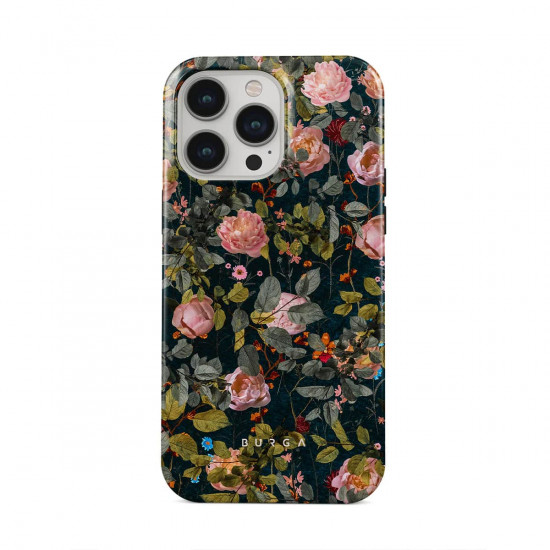 Burga iPhone 15 Pro Fashion Tough MagSafe Σκληρή Θήκη με MagSafe - Bloomy Garden