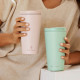 Burga COFFEE-CUP Κούπα Θερμός από Ανοξείδωτο Ατσάλι - 470ml - Mint
