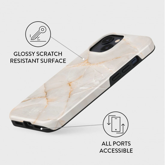 Burga iPhone 15 Plus Fashion Tough MagSafe Σκληρή Θήκη με MagSafe - Vanilla Sand