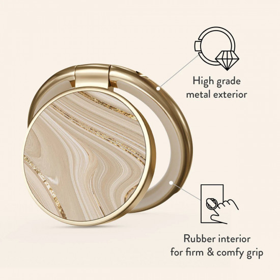 Burga Ring Holder - Δαχτυλίδι Συγκράτησης Κινητού - Βάση Στήριξης - Gold - Full Glam