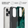 Burga iPhone 15 Pro Fashion Tough MagSafe Σκληρή Θήκη με MagSafe - Emerald Pool