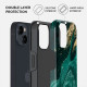 Burga iPhone 15 Plus Fashion Tough MagSafe Σκληρή Θήκη με MagSafe - Emerald Pool