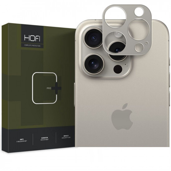 Hofi iPhone 15 Pro / iPhone 15 Pro Max Alucam Pro+ Μεταλλικό Προστατευτικό για την Κάμερα - Titanium