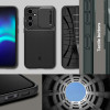 Spigen Samsung Galaxy S23 FE Optik Armor Θήκη Σιλικόνης με Κάλυμμα για την Κάμερα - Abyss Green
