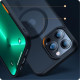 Tech-Protect iPhone 14 Pro Max MagMat Σκληρή Θήκη με Πλαίσιο Σιλικόνης και MagSafe - Matte Blue / Ημιδιάφανη