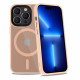 Tech-Protect iPhone 14 Pro MagMat Σκληρή Θήκη με Πλαίσιο Σιλικόνης και MagSafe - Matte Pink / Ημιδιάφανη