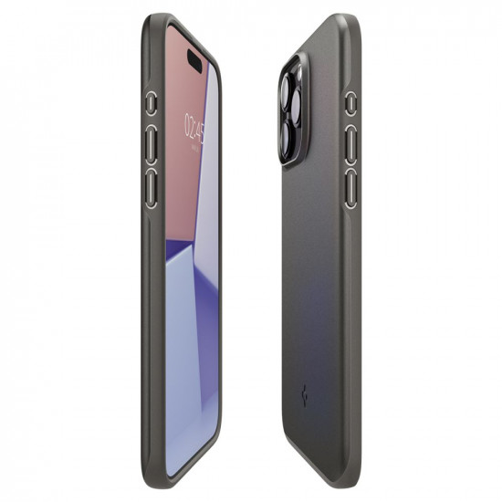 Spigen iPhone 15 Pro Max Thin Fit Σκληρή Θήκη - Gunmetal