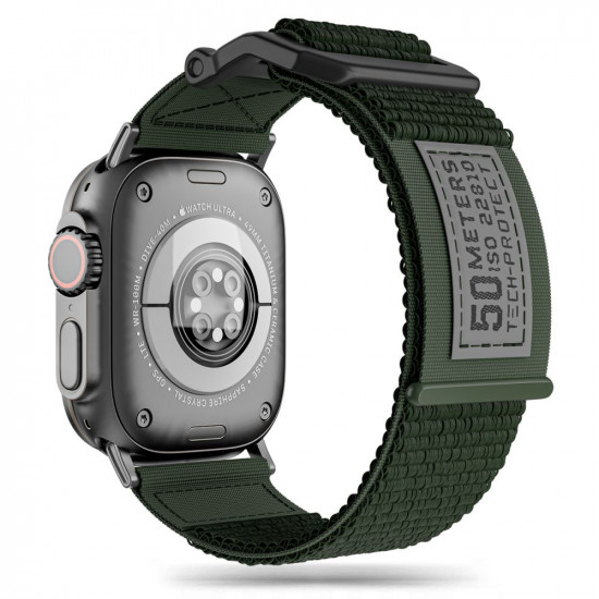 Tech-Protect Λουράκι Apple Watch 2 / 3 / 4 / 5 / 6 / 7 / 8 / 9 / SE / ULTRA / ULTRA 2 - 42 / 44 / 45 / 49 mm Scout - Military Green