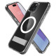 Spigen iPhone 15 Ultra Hybrid S MagSafe Σκληρή Θήκη με Πλαίσιο Σιλικόνης και Stand - Crystal Clear