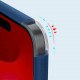 Nillkin iPhone 15 Pro Super Frosted Shield Pro Σκληρή Θήκη με Πλαίσιο Σιλικόνης - Blue