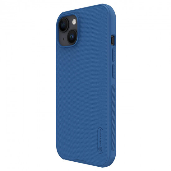 Nillkin iPhone 15 Plus Super Frosted Shield Pro Σκληρή Θήκη με Πλαίσιο Σιλικόνης - Blue