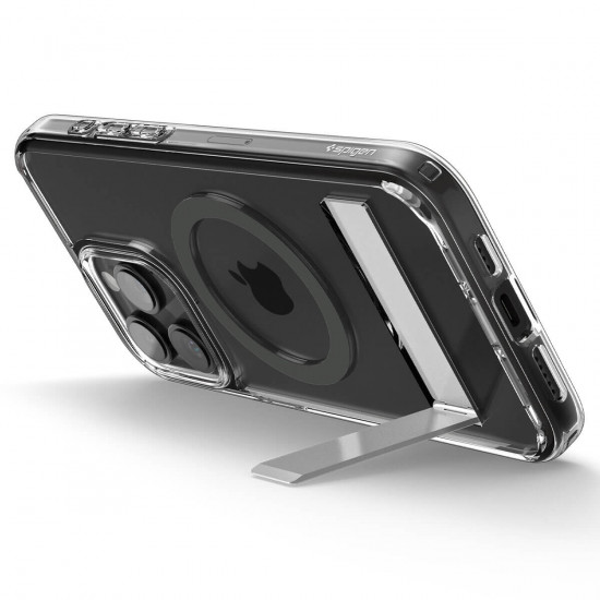 Spigen iPhone 15 Pro Ultra Hybrid S MagSafe Σκληρή Θήκη με Πλαίσιο Σιλικόνης και Stand - Graphite