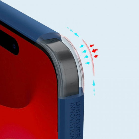 Nillkin iPhone 15 Pro Max Super Frosted Shield Pro Σκληρή Θήκη με Πλαίσιο Σιλικόνης - Blue