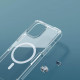 Nillkin iPhone 15 Plus Nature Pro Magnetic - Σκληρή Θήκη με Πλαίσιο Σιλικόνης και MagSafe - Διάφανη / White