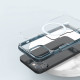 Nillkin iPhone 15 Plus Nature Pro Magnetic - Σκληρή Θήκη με Πλαίσιο Σιλικόνης και MagSafe - Διάφανη / Blue