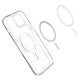 Spigen iPhone 15 Plus Crystal Hybrid Mag Σκληρή Θήκη με Πλαίσιο Σιλικόνης Και MagSafe - White